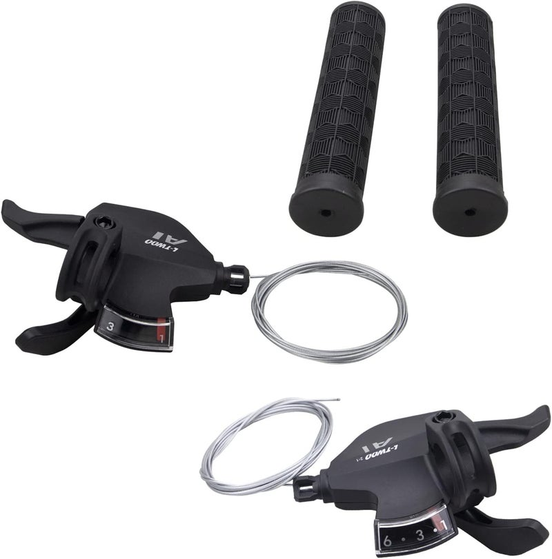 WEEROCK Bike Shifter Lever 18 Speeds 3X6 Thumb Gear Shift Lever for Mountain Bicycle - Image 1